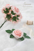 Floroom Artificial Flowers 25pcs Real Looking Blush Heirloom Foam Fake Roses with Stems for DIY Wedding Bouquets Pink Bridal Shower Centerpieces F...