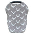 Baby Car Seat Cover Deer Printing Nursing Cover Extra Soft Extra Stretchy...