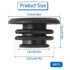 10PCS Handlebar End Plugs, 2.7 Cm/1 Inch Bike Handlebar End Caps, Rubber Handlebar Plugs, Mountain Bike Handlebar Ends Bike Cable End Caps for Mos...