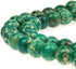 JarTc Natural Stone 6 Colors Sea Sediment Imperial Jasper Round Loose Beads for Jewelry Making (8mm, Dark Green)...