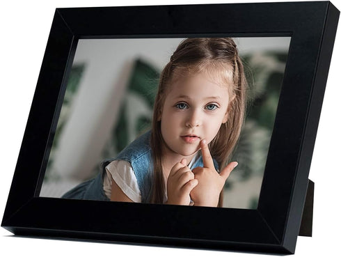 Frametory, 5x7 Black Picture Frame - Set of 2 - High Definition Real Glass - Horizontal and Vertical display for Wall and Table Mounting, Family, ...