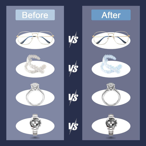 Generic Premium Jewelry Cleaner Machine - Ideal for Ring, Earring, Necklaces, Watch Strap, Makeup Brush Cleaning Also Functions as Glasses Cleaner...