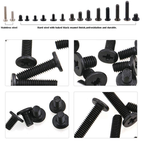 Glarks 880pcs Laptop Notebook Computer Screw Replacement Repair Kit for Lenovo Dell Toshiba Sony Samsung HP Gateway (Extra: Phillips Screwdriver)....