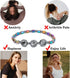 4pcs Hematite Anklet for Women Men - Hematite Stone Anklet Anxiety Relieve Anklet Circle Star Anklets...