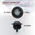 TMH 3/4 Inch Mount Smoked Lens RED LED Small Clearance Side LED Marker Lights Trailer Truck RV ATV Car Bus Van (Pack of 20)...