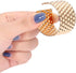 HEIDKRUEGER Napkin Rings Set Gold Dining Table Decoration Handmade Napkin Holder (B-12Pcs)...