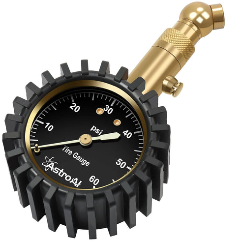 AstroAI Tire Pressure Gauge 0-60 PSI, Large 2" Easy Read Glow Dial Tire Gauge, Certified ANSI B40.1 Accurate, Compatible for Bicycle, Car, SUV, Tr...