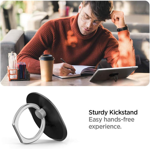 Spigen Style Ring Cell Phone Ring Phone Grip/Stand/Holder for All Phones and Tablets - Black......