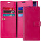 GOOSPERY Mansoor Wallet for Samsung Galaxy S10 Plus Case (2019) Double Sided Card Holder Flip Cover - Hot Pink...