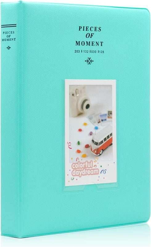 Ablus 128 Pocket Photo Album - Fits Instax Mini 11, 9, 8, 90, 25, Polaroid Snap PIC-300, Kodak Mini 3-Inch Film...