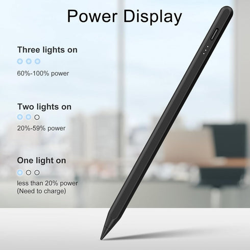 Stylus Pen for iPad, 13 mins Fast Charge Stylus with Palm Rejection, Tilt Sensitivity, Compatible with 2018-2024 iPad Air 3/4/5/6, iPad Mini 5/6, ...