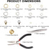 Open Jump Rings and Lobster Clasps Jewelry Fixing Kit (1200 pcs Gold and Silver) with a Bent Nose Jump Ring Pliers, Tweezers, and a Jump Ring Open...