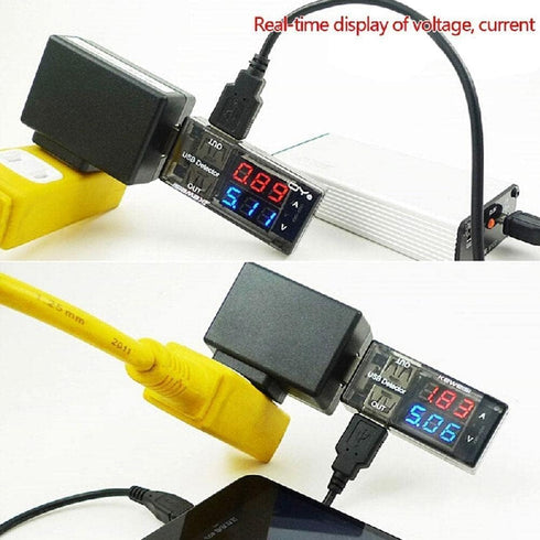 Black USB Power Meter,USB Current Meter,3-9V 0-5A Voltage Tester Multimeter,LCD Digital Multimeter Current Tester Voltage Detector, Multi Testers ...
