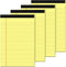 Yellow Legal Pads 5×8 Small Notepads 4 Pack Yellow Note Pads 5×8 College Ruled Perforated Writing Pads 80 GSM Lined Pads of Paper Writing Tablets ...