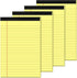 Yellow Legal Pads 5×8 Small Notepads 4 Pack Yellow Note Pads 5×8 College Ruled Perforated Writing Pads 80 GSM Lined Pads of Paper Writing Tablets ...