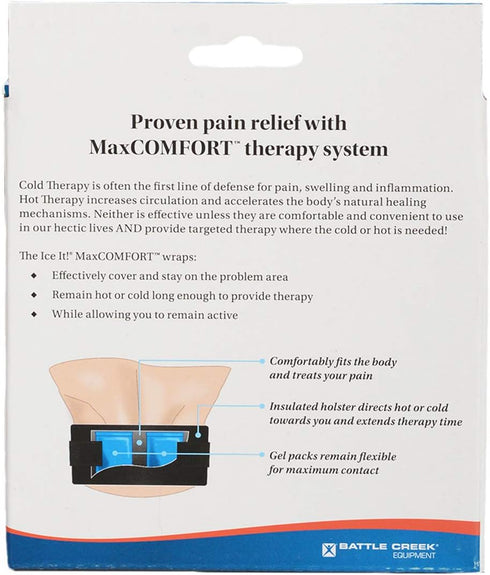 Cold & Hot Therapy System Ice Pack Ice It! ® MaxCOMFORT™ (Wrist Wrap (570)) – from Battle Creek Equipment, Hot & Cold Therapy Items Since 1931...