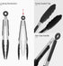 600ºF Heat Resistant Kitchen Tong: U-Taste 7 inch Silicone Cooking Tong with Firm Sealed Non Stick Rubber Tips & Silicon Coated 18/8 Stainless Ste...