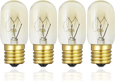 Whirlpool Microwave Light Bulb 40Watt - Microwave Light Bulbs Under Hood - E17 Intermediate Base Replacement Bulbs for Over Stove Appliance Refrig...