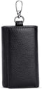 RuoFeng Keychain Key Holder Ring with 6 Hooks Snap Closure (Black)...