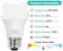 E26 LED Bulb, 40W Equivalent Medium Base Light Bulb, Non-Dimmable, Daylight White 5000K, 6W Bright White LED Bulbs for Home Lighting Lamp, 4-Pack...
