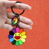 Keychain,Cute keychain,Car key chain,Smile Flower Bag Charms Accessories for women and girl...