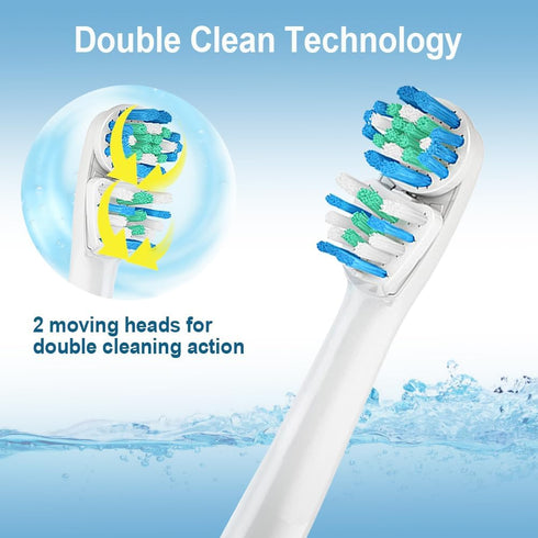 Dual-Clean Replacement Brush Heads Compatible with Oral-B Vitality Series, Fits for Pro 1000, Smart 1500, Genius X, Double Clean Toothbrush Heads ...