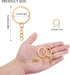 20Pcs Keychain Key Ring with Chain Bulk Split Key Chain,1.1 Inch Key Chains Parts with Open Jump Ring Connector for Jewelry Making Crafts (Gold)...