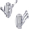 Angle Simple Towel Hook Chrome 2 PCS, Metal Swivel Folding Bathroom Hook, Hand Towel Holder, Heavy Duty Clothes Robe Hook for Bathroom Wall Mount...
