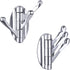 Angle Simple Towel Hook Chrome 2 PCS, Metal Swivel Folding Bathroom Hook, Hand Towel Holder, Heavy Duty Clothes Robe Hook for Bathroom Wall Mount...