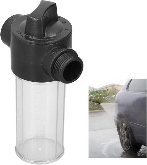 Water Gun Foam Bottle, 100ML Garden Hose Car Washing Foamer Pot Tank Household Wash Accessories, Pressure Washer Accessories for Car Washing, Hous...