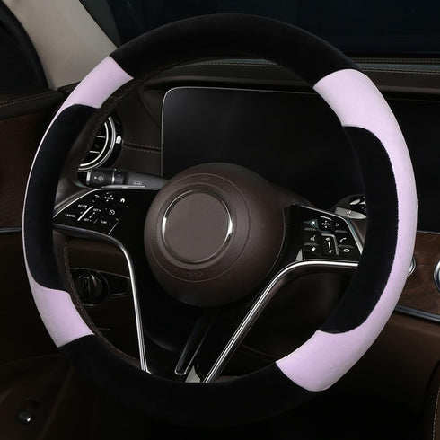 Steering Wheel Cover Deluxe Steering Wheel Protector for Cars MPV SUV Van Pickup Truck 14.5-15 inch (Purple)...