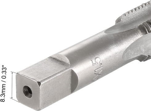 uxcell Metric Hand Tap M14 Thread 1.5 Pitch 4 Straight Flutes H2 Alloy Tool Steel Bottom & Taper Screw Tap Set Tapping Tools for Repairing 1 Pair...