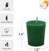 Zest Candle CVZ-012 Votive Candles, Hunter Green, Small, 12-Piece...