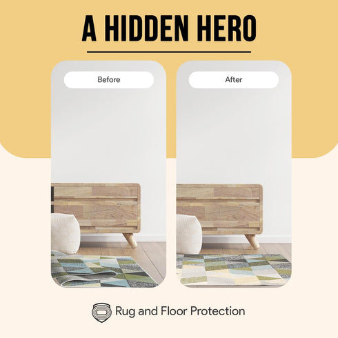 Non Slip Area Rug Gripper 4x6 Feet, Rug Gripper for Hardwood Floors, Laminate, Vinyl, Stone & Tile, Anti Slip Area Rug Pad for Under Rugs...