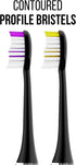 Acteh Toothbrush Heads for Sonic Edge, JetWave, JetUV and eBrush Toothbrush Models (Black Purple/Black Yellow)...