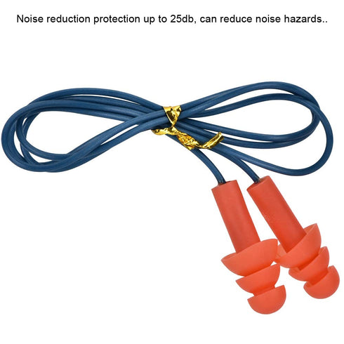 Corded Silicone Noise Reduction Ear Plugs?Metal Detectable Hearing Protection Ear Plugs?Noise Reduction Earplugs...