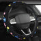 Embroidery Cute Steering Wheel Cover-Deluxe Floral Car Decor,Anti-Slip,Sweat Absorption,Universal 15 inch (floral1)...