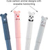 RIANCY 0.4mm Erasable Gel Pens,12 Pack Cute Cartoon Animal Rollerball Gel Ink Pens Refillable Pens for Adult Writing Kids Calligraphy Note Taking ...