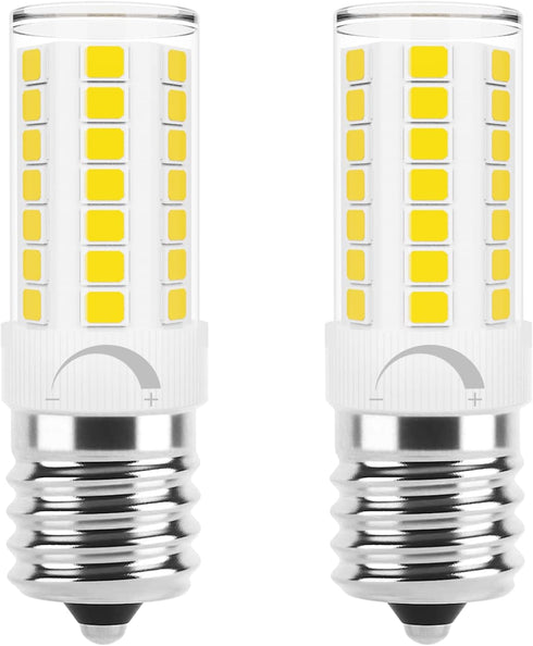 E17 Led Bulb Microwave Oven Light, Over Stove Appliance Replacement 40W Incandescent for Refrigerator, Range Hood, Dimmable, 120V 5W 450LM Dayligh...