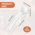 Giantree 10 PCS Teaspoon Measuring Spoons, Food Grade Long Handle Plastic Scoop Set 5 ml Reusable White Measuring Spoon for Coffee Sugar Spices Pr...