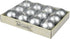 Zest Candle 12-Piece Ball Candles, 2-Inch, Metallic Silver...