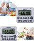 XREXS Digital Kitchen Timer Magnetic Countdown Up Cooking Timer Clock with Magnet Back and Clip, Loud Alarm, Large Display Minutes and Seconds Dir...