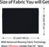 Master FAB -Black 100% Cotton Fabric by The Yard for Sewing DIY Crafting Fashion Design Washable Cloth Bundles Voile;Full Width cuttable39 x 55inc...