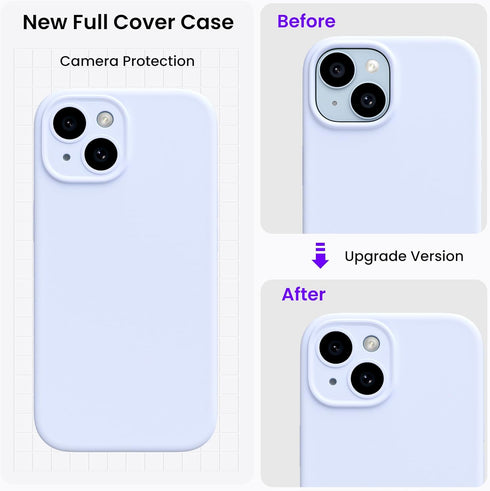 ORNARTO Compatible with iPhone 15 Case Shockproof with Screen Protectors, Waterproof Liquid Silicone Rubber Full Cover Protective Case for iPhone ...