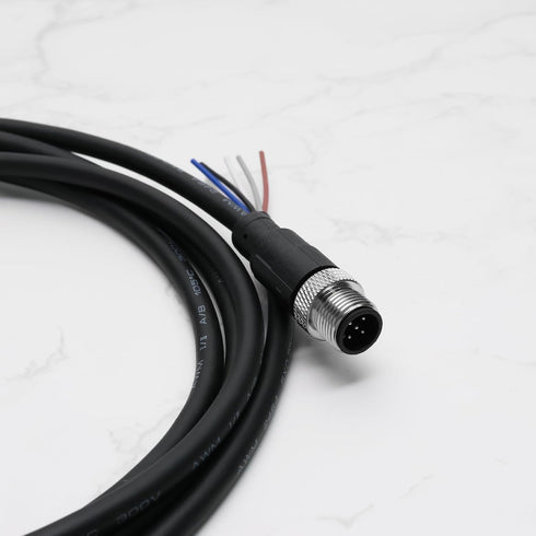 5 Pin M12 Sensor Connector Straight Aviation Cable Male to Male Aviation Socket Waterproof Electrical Cable for Industrial Automation Control...