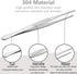 Gutsdoor Kitchen Tweezers Stainless Steel food Tongs for Cooking Tongs with Precision Serrated Tips Medical tweezers(12 Inch Straight)...