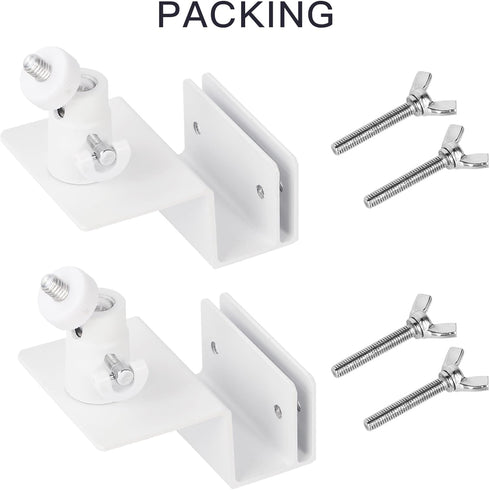 2Pack Gutter Mount Compatible with eufy Security SoloCam S220/C210, eufyCam 2C/2C Pro, 3/S330, 2/2 Pro, 3C/S300, 360°Adjustable Weatherproof Mount...