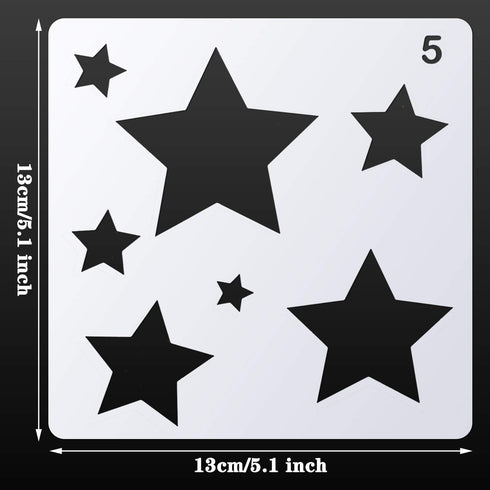 16 Pieces Kids Drawing Stencils Basic Shape Stencils Plastic Drawing Stencil Template Geometry Shape Stencils Reusable DIY Painting Stencils for K...