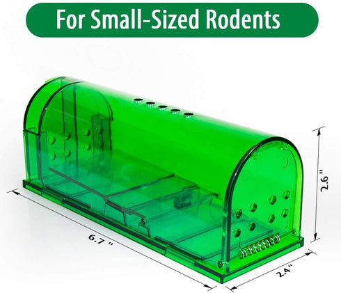 Humane Mouse Trap - Mouse Traps That Work – Best Mouse, Mice and Rat Trap Plastic Traps Live Catch and Release Rodents, Safe Around Children and P...