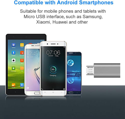 USB C to Micro USB Adapter, USB Type C Female to Micro USB Male Adapter Compatible with Samsung Galaxy S7/S6/S5/S4/S3, Note 5/4/3, Android Phones,...